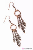 Paparazzi "Pluck Up Your Courage - Copper" earring Paparazzi Jewelry