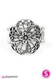 Paparazzi "Poetically Posy - Silver" ring Paparazzi Jewelry