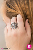 Paparazzi "Poetically Posy - Silver" ring Paparazzi Jewelry