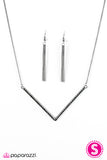 Paparazzi "Point It Out - Black" necklace Paparazzi Jewelry