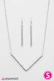 Paparazzi "Point It Out - Silver" necklace Paparazzi Jewelry