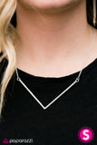 Paparazzi "Point It Out - Silver" necklace Paparazzi Jewelry