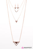 Paparazzi "Point Of Perfection - Copper" necklace Paparazzi Jewelry