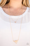Paparazzi "Point Of Perfection - Gold" necklace Paparazzi Jewelry
