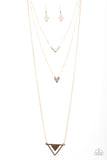 Paparazzi "Point Of Perfection - Gold" necklace Paparazzi Jewelry