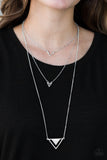 Paparazzi "Point Of Perfection - Silver" necklace Paparazzi Jewelry