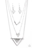Paparazzi "Point Of Perfection - Silver" necklace Paparazzi Jewelry