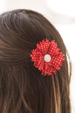 Paparazzi "Polka Dot Picnic - Red" hair clip Paparazzi Jewelry