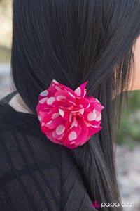 Paparazzi "POLKA-hontas" Pink Hair Clip Paparazzi Jewelry