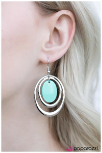 Paparazzi "Poolside" Blue Earrings Paparazzi Jewelry