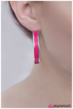 Paparazzi "Pop Culture - Pink" earring Paparazzi Jewelry