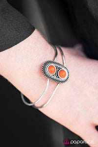 Paparazzi "Pop Rocks - Orange" bracelet Paparazzi Jewelry