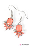 Paparazzi "Portland Party - Orange" earring Paparazzi Jewelry