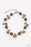 Paparazzi "Posh In Pearls - Brown" bracelet Paparazzi Jewelry