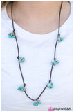 Paparazzi "Positively Paleo" Blue Necklace & Earring Set Paparazzi Jewelry