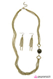 Paparazzi "Positive Thinking - Brass" necklace Paparazzi Jewelry