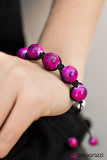 Paparazzi "Positive Vibes" Pink Bracelet Paparazzi Jewelry