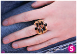 Paparazzi "Power Hungry" Gold Ring Paparazzi Jewelry