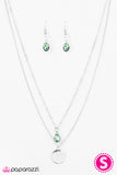 Paparazzi "Precious Gem" Green Necklace & Earring Set Paparazzi Jewelry