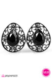 Paparazzi "Precisely Princess" Black Earrings Paparazzi Jewelry