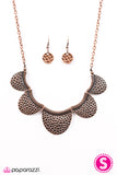 Paparazzi "Prehistoric Princess - Copper" necklace Paparazzi Jewelry