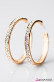 Paparazzi "Presumed GLITZY" Gold Earrings Paparazzi Jewelry