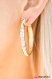 Paparazzi "Presumed GLITZY" Gold Earrings Paparazzi Jewelry