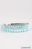 Paparazzi "Pretty and Prim - Blue" bracelet Paparazzi Jewelry