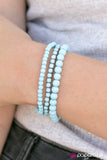 Paparazzi "Pretty and Prim - Blue" bracelet Paparazzi Jewelry