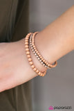 Paparazzi "Pretty and Prim - Brown" bracelet Paparazzi Jewelry