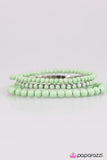 Paparazzi "Pretty and Prim - Green" bracelet Paparazzi Jewelry