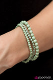 Paparazzi "Pretty and Prim - Green" bracelet Paparazzi Jewelry