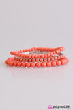 Paparazzi "Pretty and Prim - Orange" bracelet Paparazzi Jewelry