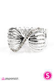 Paparazzi "Pretty As A Bow" Silver Ring Paparazzi Jewelry
