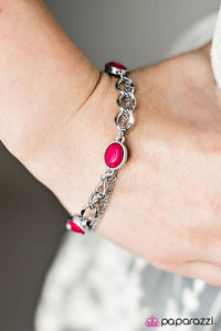 Paparazzi "Pretty In Paris - Pink" bracelet Paparazzi Jewelry