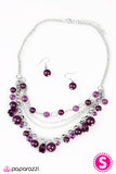 Paparazzi "Pretty Promenade" Purple Necklace & Earring Set Paparazzi Jewelry