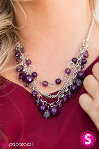 Paparazzi "Pretty Promenade" Purple Necklace & Earring Set Paparazzi Jewelry