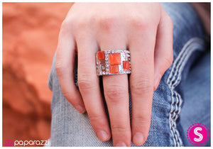 Paparazzi "Primitive Perfection" Orange Ring Paparazzi Jewelry