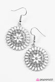 Paparazzi "Primrose Pinwheels - White" earring Paparazzi Jewelry