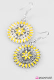 Paparazzi "Primrose Pinwheels - Yellow" earring Paparazzi Jewelry