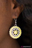 Paparazzi "Primrose Pinwheels - Yellow" earring Paparazzi Jewelry