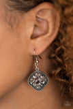 Paparazzi "Princess Of Prestige" Silver Earrings Paparazzi Jewelry
