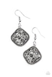 Paparazzi "Princess Of Prestige" Silver Earrings Paparazzi Jewelry
