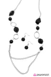 Paparazzi "Prismatic" Black Necklace & Earring Set Paparazzi Jewelry