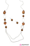 Paparazzi "Prismatic" Brown Necklace & Earring Set Paparazzi Jewelry