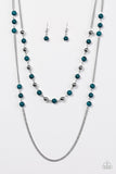 Paparazzi "Prismatic Sunsets" Blue Necklace & Earring Set Paparazzi Jewelry