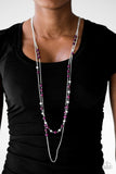 Paparazzi "Prismatic Sunsets" Purple Necklace & Earring Set Paparazzi Jewelry