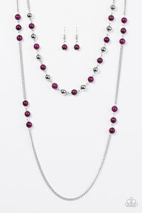 Paparazzi "Prismatic Sunsets" Purple Necklace & Earring Set Paparazzi Jewelry