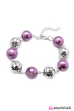 Paparazzi "P.S. I Love You - Purple" bracelet Paparazzi Jewelry