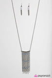 Paparazzi "Pull Back the Curtain - Blue" necklace Paparazzi Jewelry